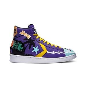 Chinatown Market Lakers pro leather hi sneaker
